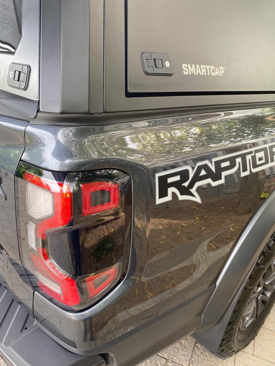 Ford Ranger Raptor bakkie polished to a high gloss finish